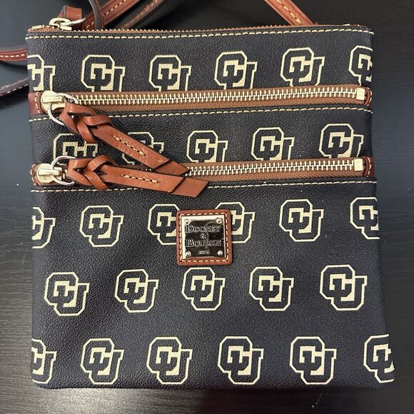 Dooney And Bourke University Of Colorado Crossbody Purse Multi Pocket Buffaloes - Picture 2 of 8